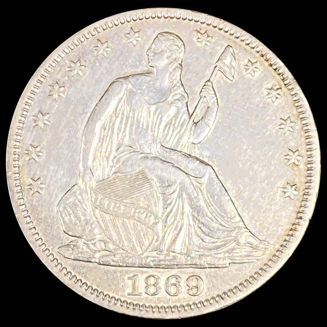 1869 Seated Liberty Half Dollar UNCIRCULATED (1 of 2)