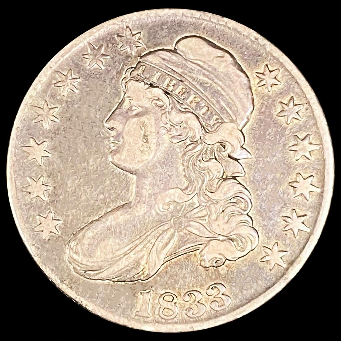 1833 Capped Bust Half Dollar NEARLY UNCIRCULATED (1 of 2)