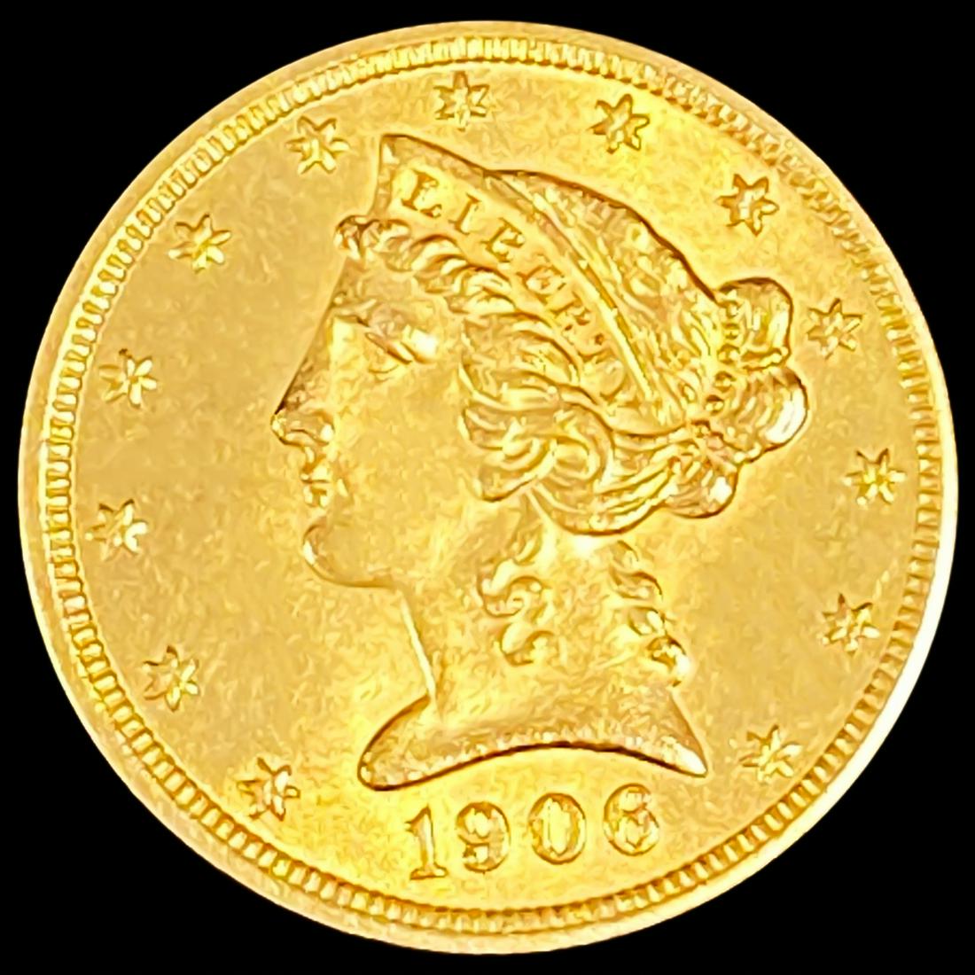 1906 $5 Gold Half Eagle CHOICE BU (1 of 2)