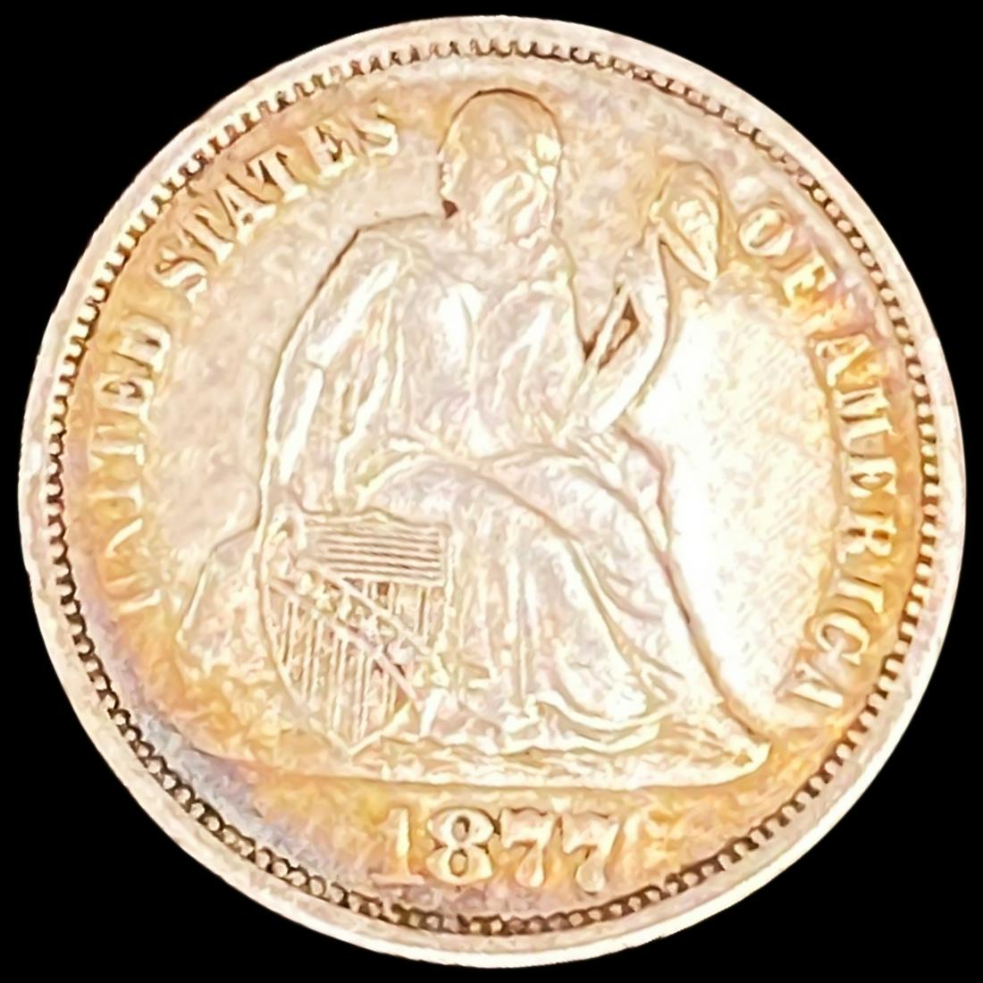 1877 Seated Liberty Dime UNCIRCULATED (1 of 2)