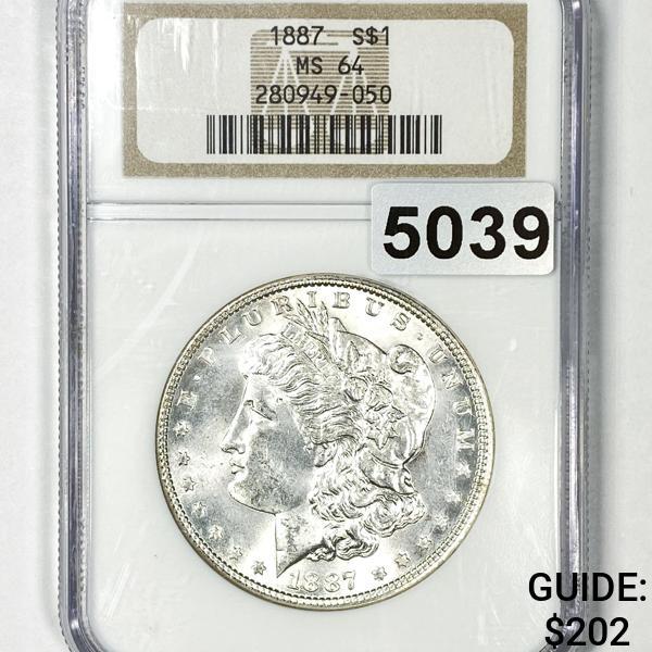 1887 Morgan Silver Dollar NGC - MS64 (1 of 2)