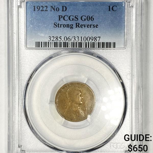 1922 No D Strong Rev Wheat Cent PCGS - G06 (1 of 2)
