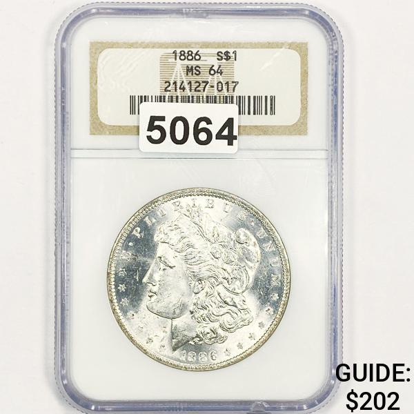 1886 Morgan Silver Dollar NGC - MS64 (1 of 2)