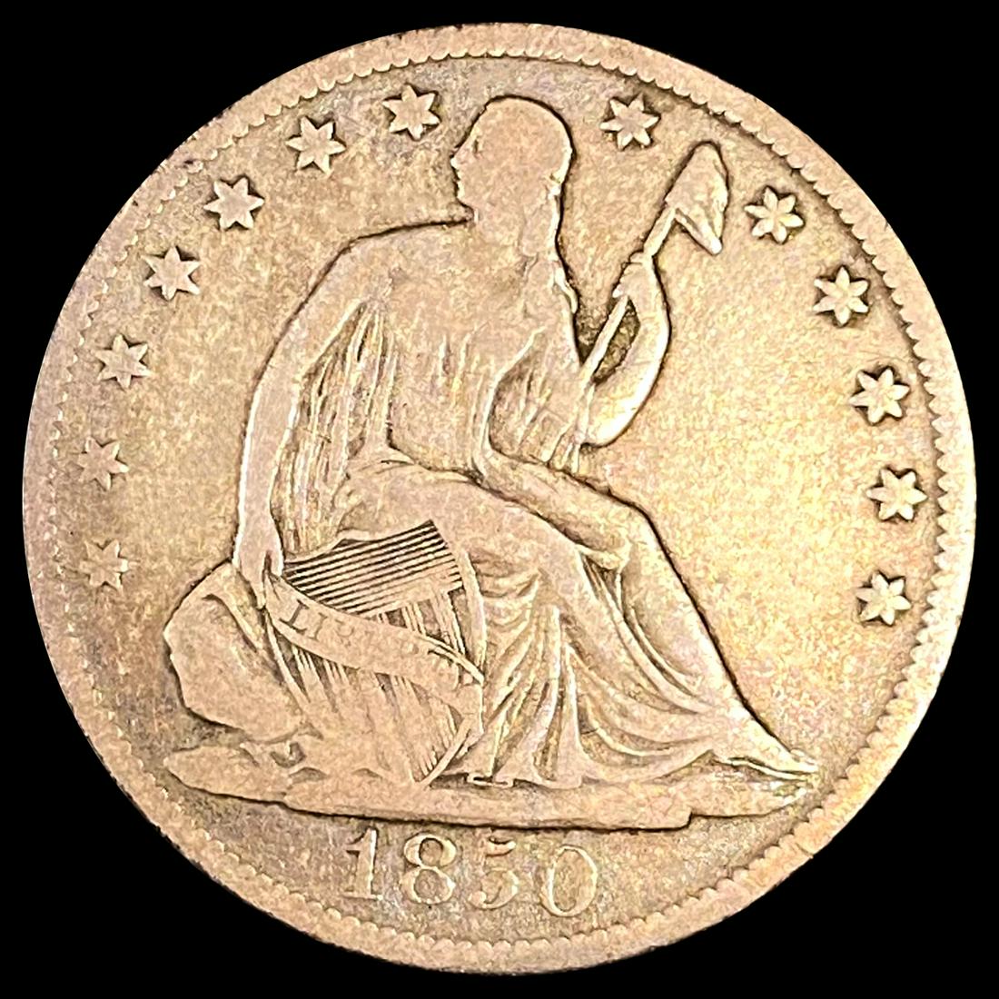 1850-O Seated Liberty Half Dollar LIGHTLY (1 of 2)