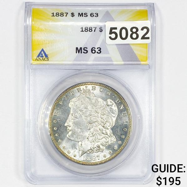 1887 Morgan Silver Dollar ANACS - MS63PL (1 of 2)