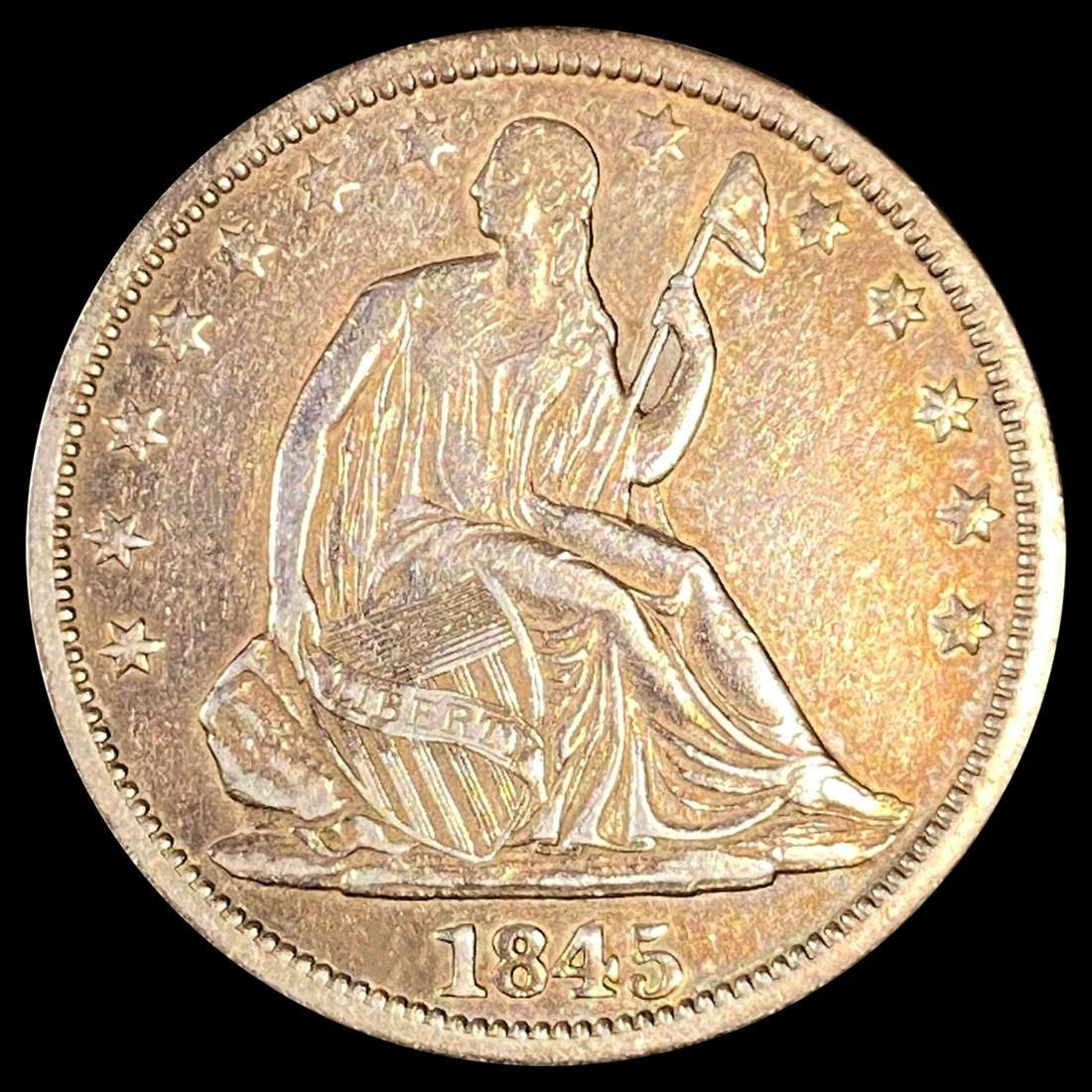 1845-O Seated Liberty Half Dollar CLOSELY (1 of 2)