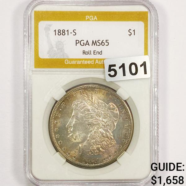 1880-S Morgan Silver Dollar PGA - MS65+ DMPL (1 of 2)