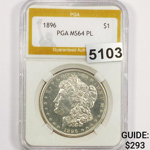 1896 Morgan Silver Dollar PGA - MS64 PL (1 of 2)