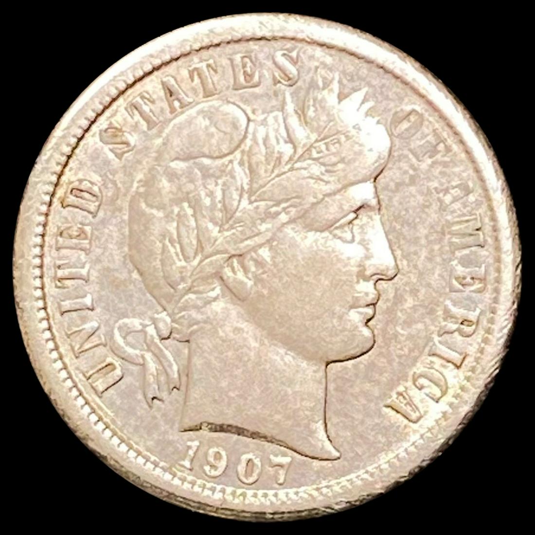 1907-O Barber Dime CLOSELY UNCIRCULATED (1 of 2)