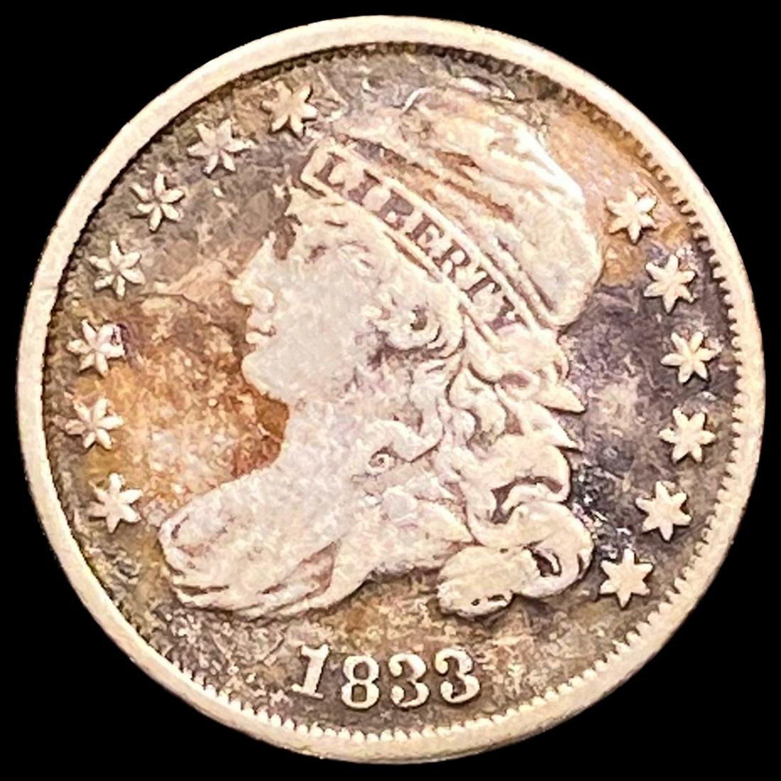 1833 Capped Bust Dime NEARLY UNCIRCULATED (1 of 2)