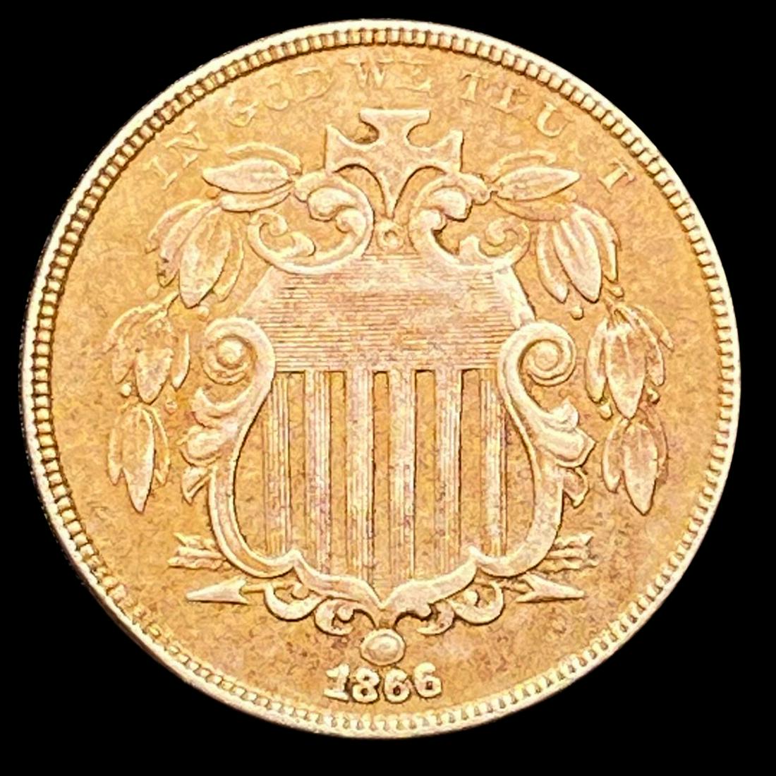 1866 Shield Nickel CLOSELY UNCIRCULATED (1 of 2)