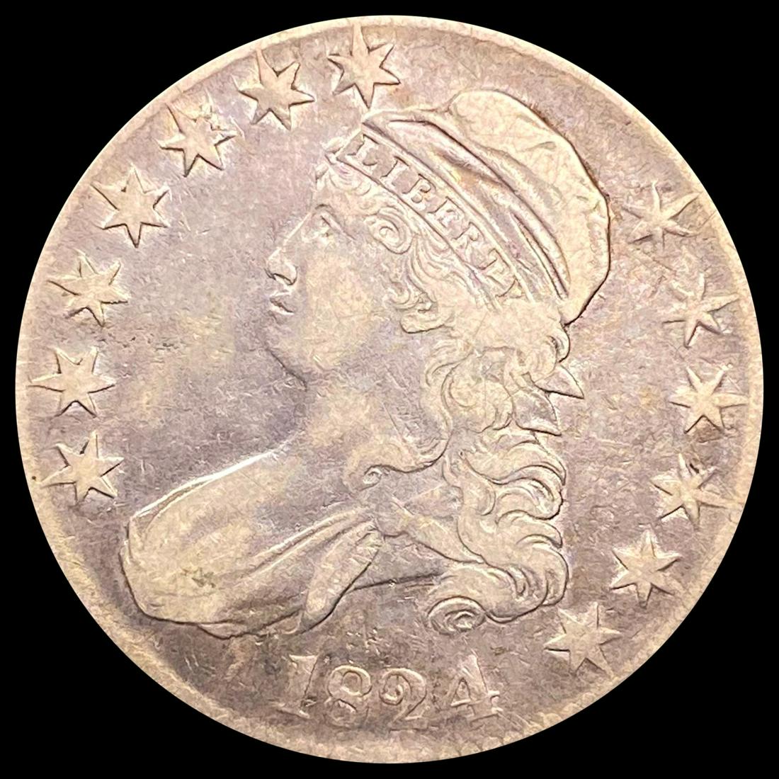 1824 Capped Bust Half Dollar LIGHTLY CIRCULATED (1 of 2)