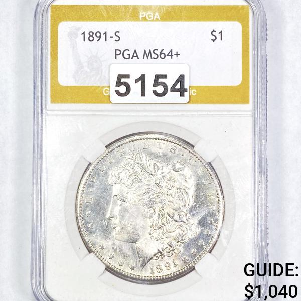 1891-S Morgan Silver Dollar PGA - MS64+ (1 of 2)