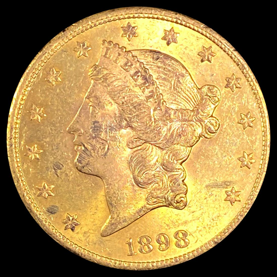 1898-S $20 Gold Double Eagle CLOSELY UNCIRCULATED (1 of 2)