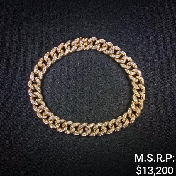 18.4 DWT 10 KT Gold w/ Dimd Bracelet (1 of 2)