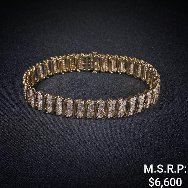 10.5 DWT 10 KT Gold w/ Dimd Bracelet (1 of 2)