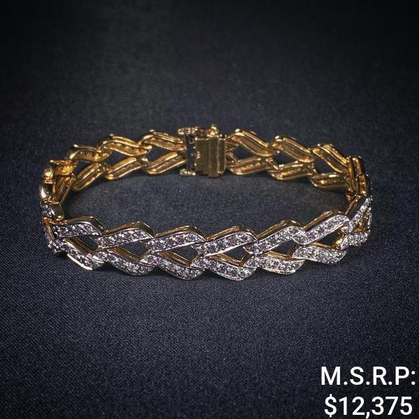 12.9 DWT 14 KT Gold w/ Dimd Bracelet (1 of 2)