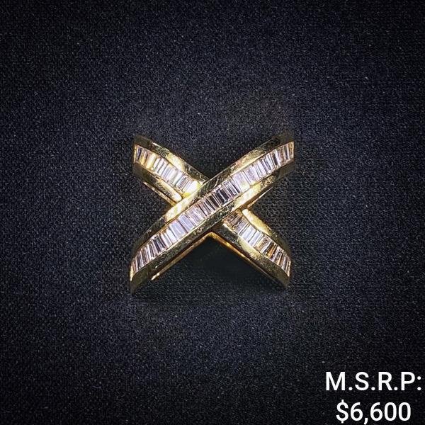 5.9 DWT 14 KT Gold Pendant w/ Dimd Lining (1 of 2)