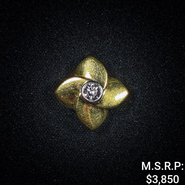 2.7 DWT 18 KT Gold Pendant w/ Dimd (1 of 2)