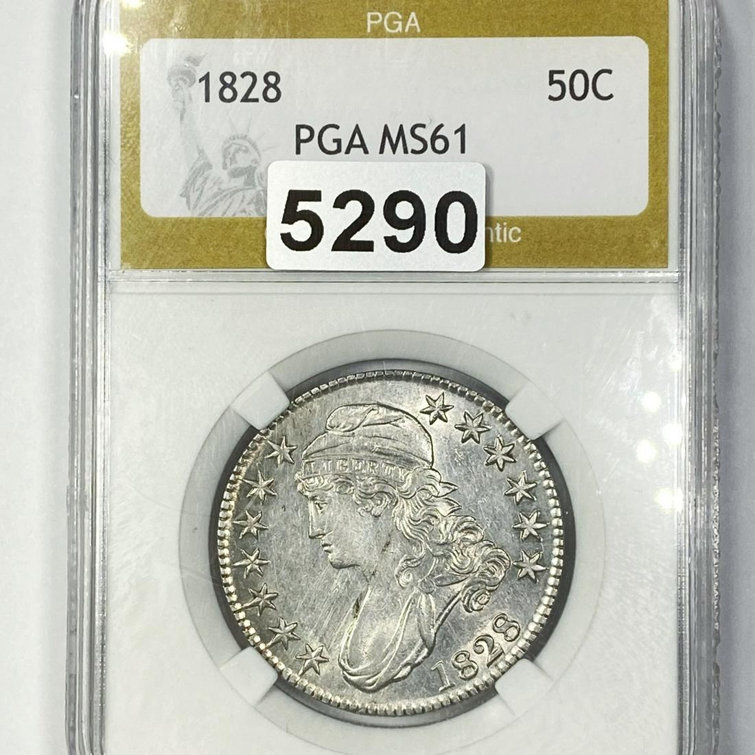 1828 Capped Bust Half Dollar PGA - MS61 (1 of 2)