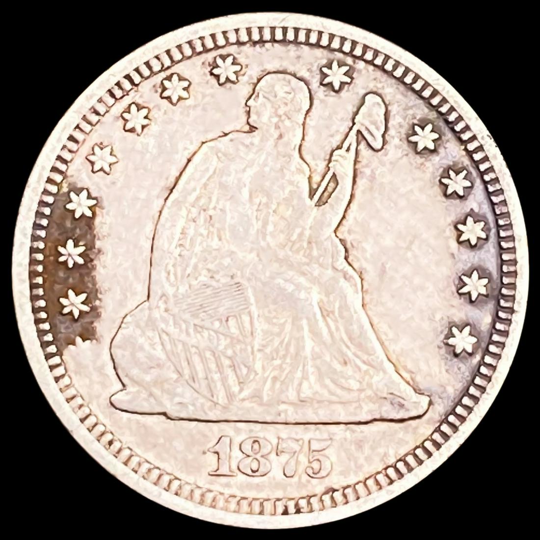 1875 Seated Liberty Quarter NICELY CIRCULATED (1 of 2)