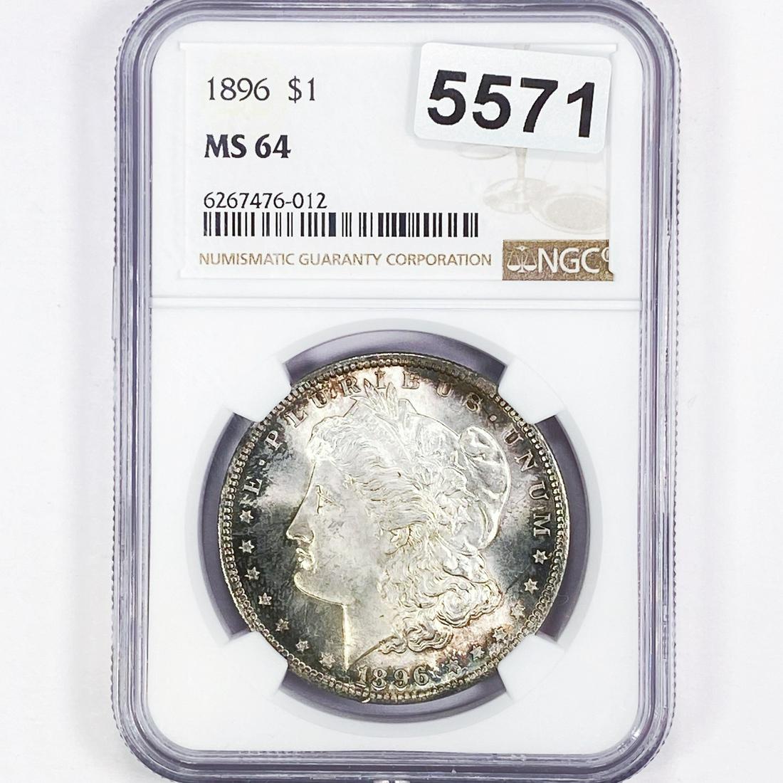 1896 Morgan Silver Dollar NGC - MS64 (1 of 2)