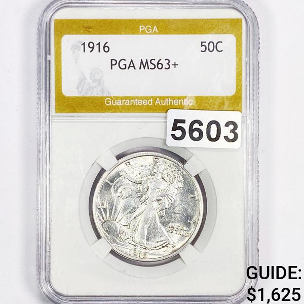 1916 Walking Liberty Half Dollar PGA - MS63+ (1 of 2)