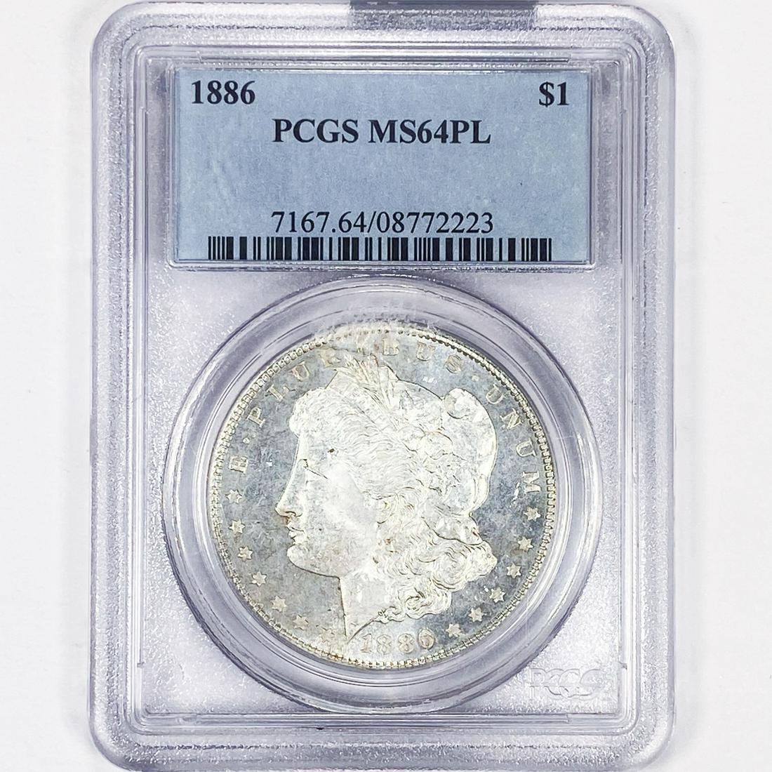1886 Morgan Silver Dollar PCGS - MS64 PL (1 of 2)