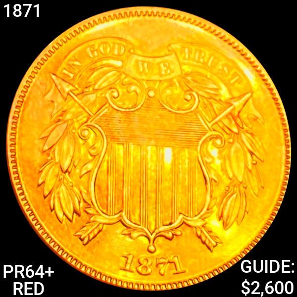 1871 Two Cent Piece CHOICE PROOF+ RED (1 of 2)