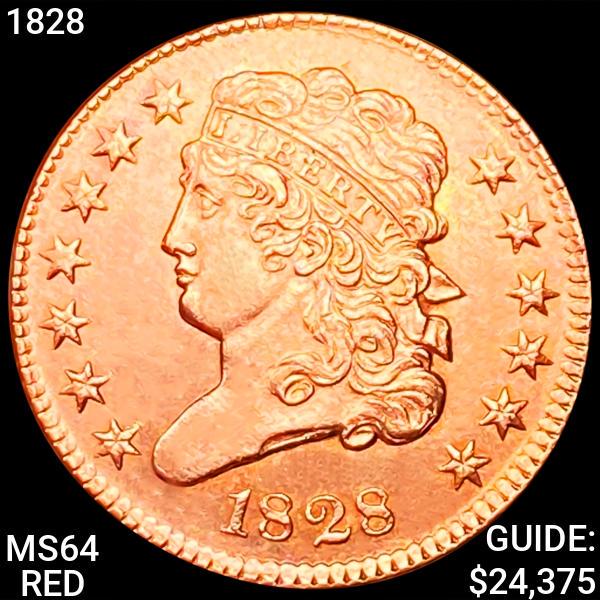 1828 Classic Head Half Cent CHOICE BU RED (1 of 2)