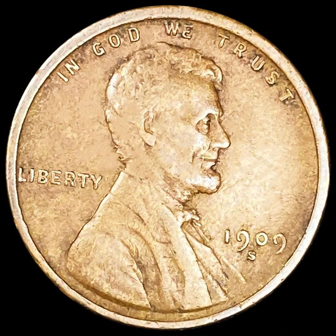 1909-S Wheat Cent CLOSELY UNCIRCULATED (1 of 2)