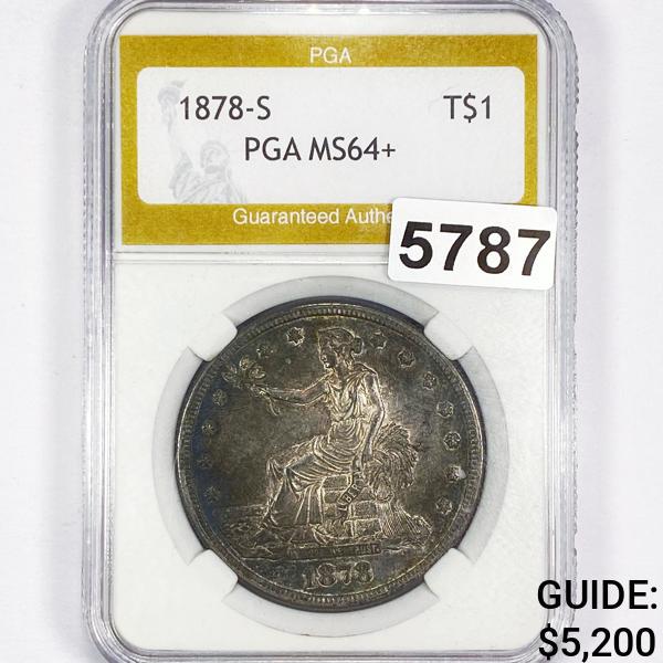 1878-S Silver Trade Dollar PGA - MS64+ (1 of 2)