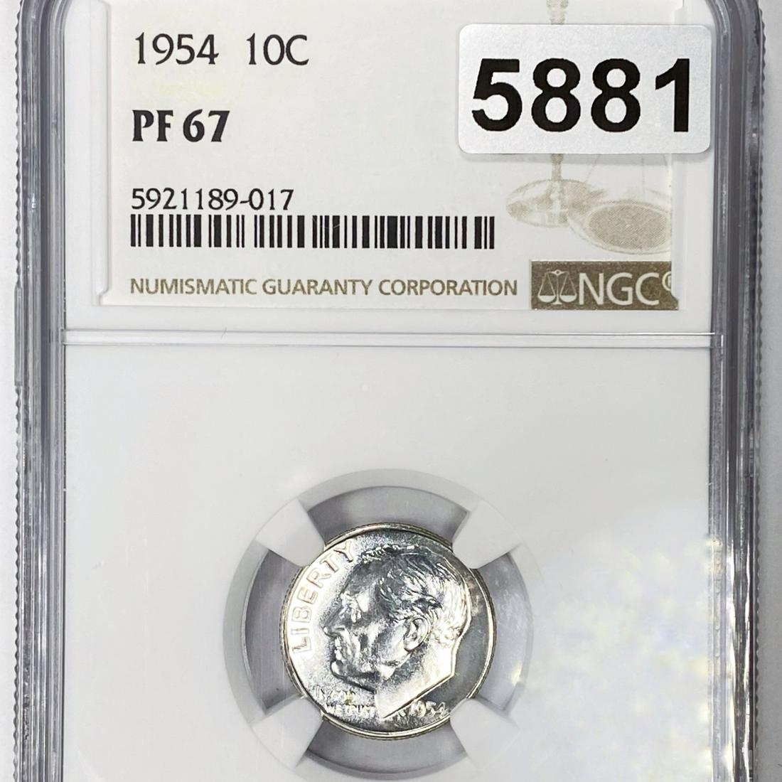1954 Roosevelt Dime NGC - PF67 (1 of 2)