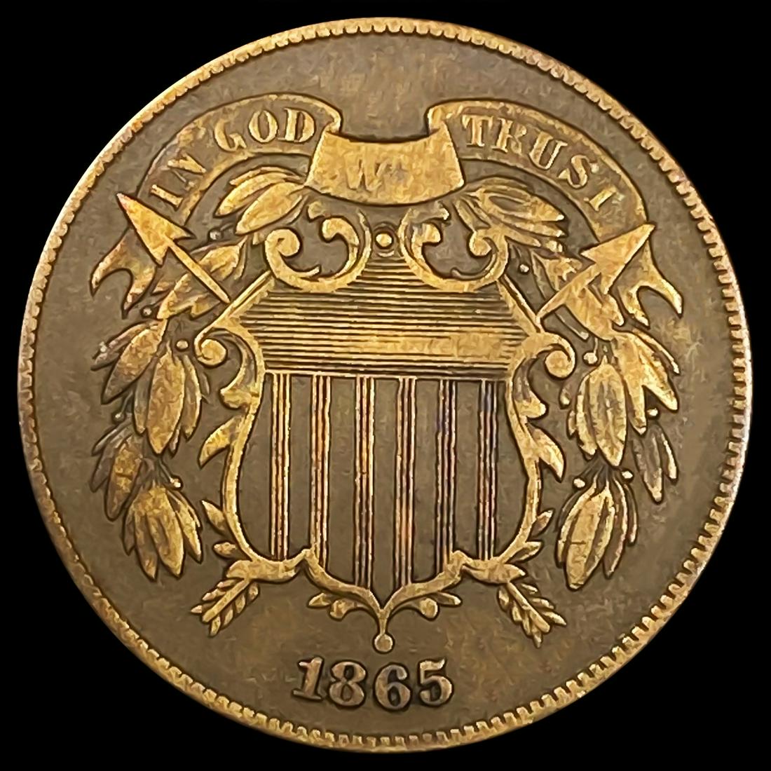 1865 Two Cent Piece NEARLY UNCIRCULATED (1 of 2)