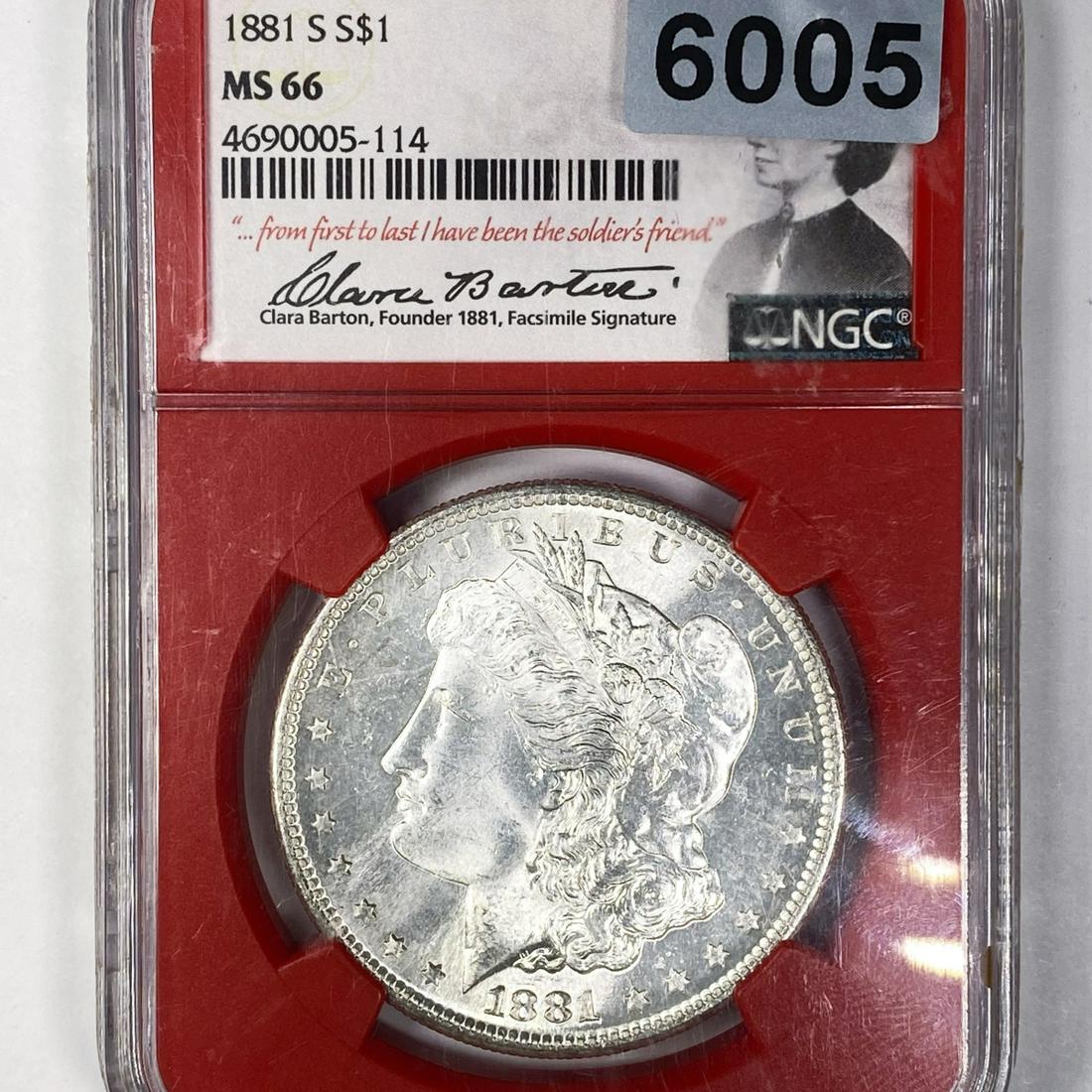 1881-S Morgan Silver Dollar NGC - MS66 (1 of 2)