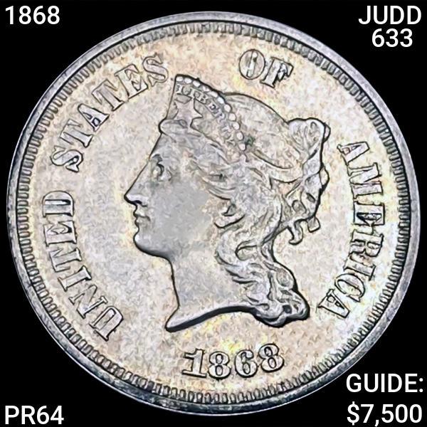 1868 Nickel Pattern Judd 633 GEM PROOF (1 of 2)