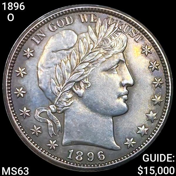 1896-O Barber Half Dollar CHOICE BU (1 of 2)