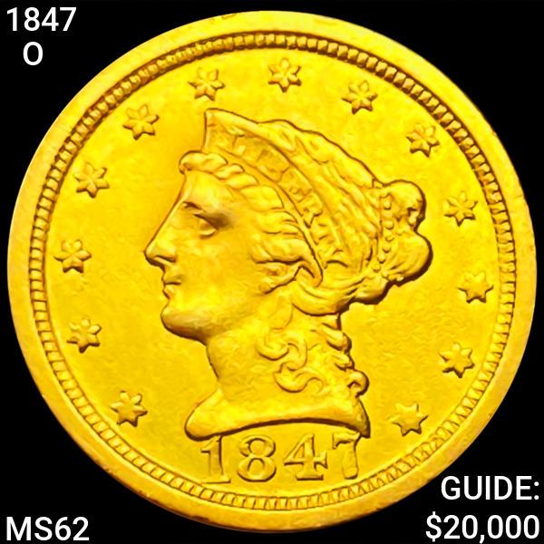 1847-O $2.50 Gold Quarter Eagle UNCIRCULATED (1 of 2)