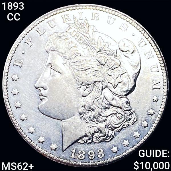1893-CC Morgan Silver Dollar UNCIRCULATED+ (1 of 2)