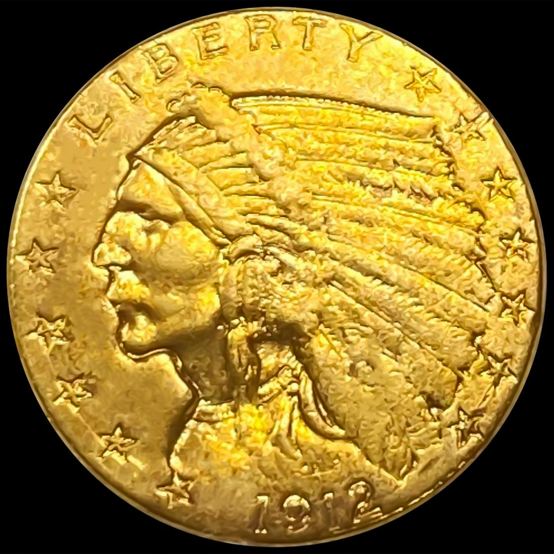 1912 $2.50 Gold Quarter Eagle NEARLY UNCIRCULATED (1 of 2)