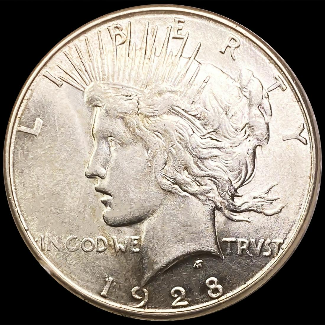 1928-S Silver Peace Dollar NEARLY UNCIRCULATED (1 of 2)