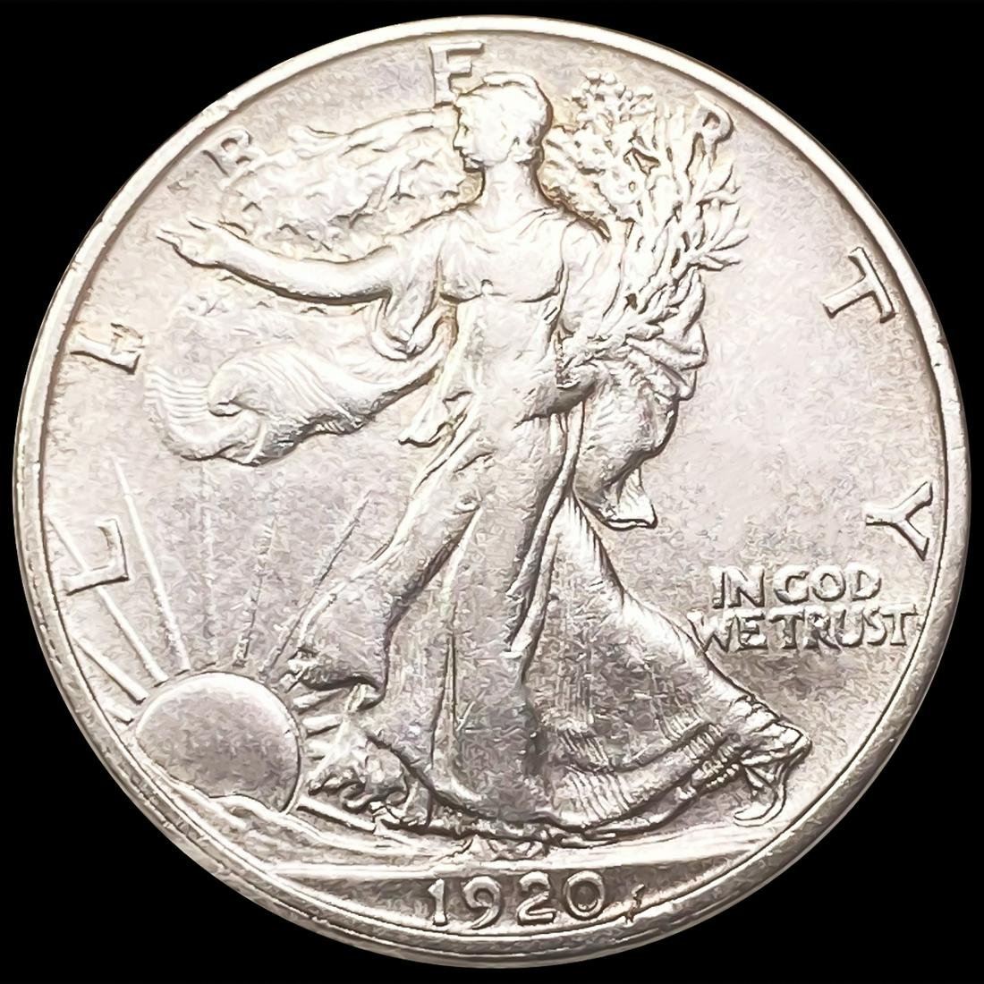1920-S Walking Liberty Half Dollar NEARLY (1 of 2)