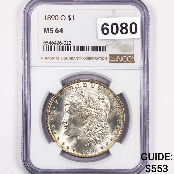 1890-O Morgan Silver Dollar NGC - MS64 (1 of 2)
