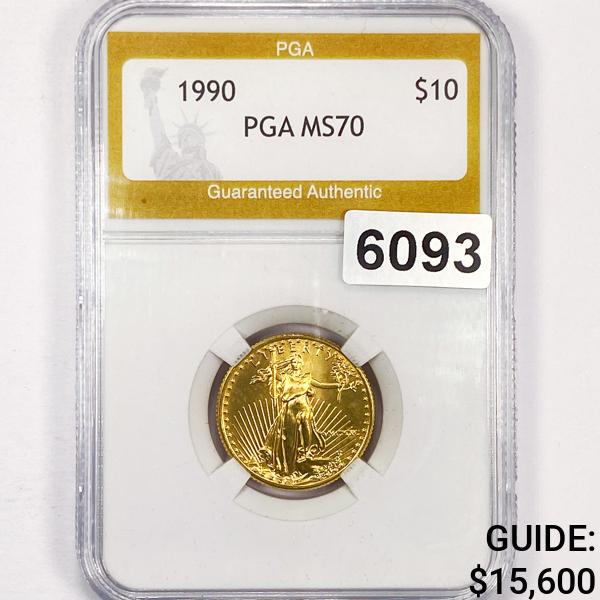 1990 $10 Gold Eagle PGA - MS70 (1 of 2)