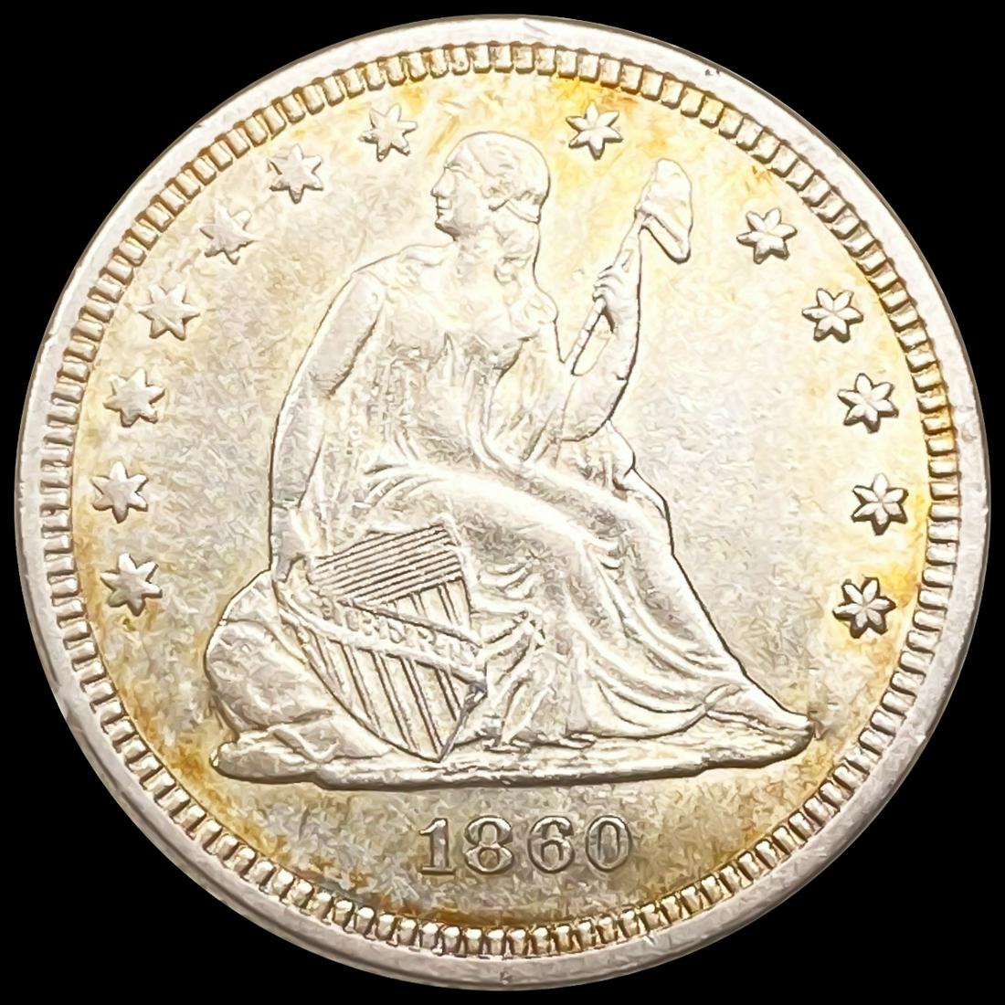 1860 Seated Liberty Quarter NEARLY UNCIRCULATED (1 of 2)