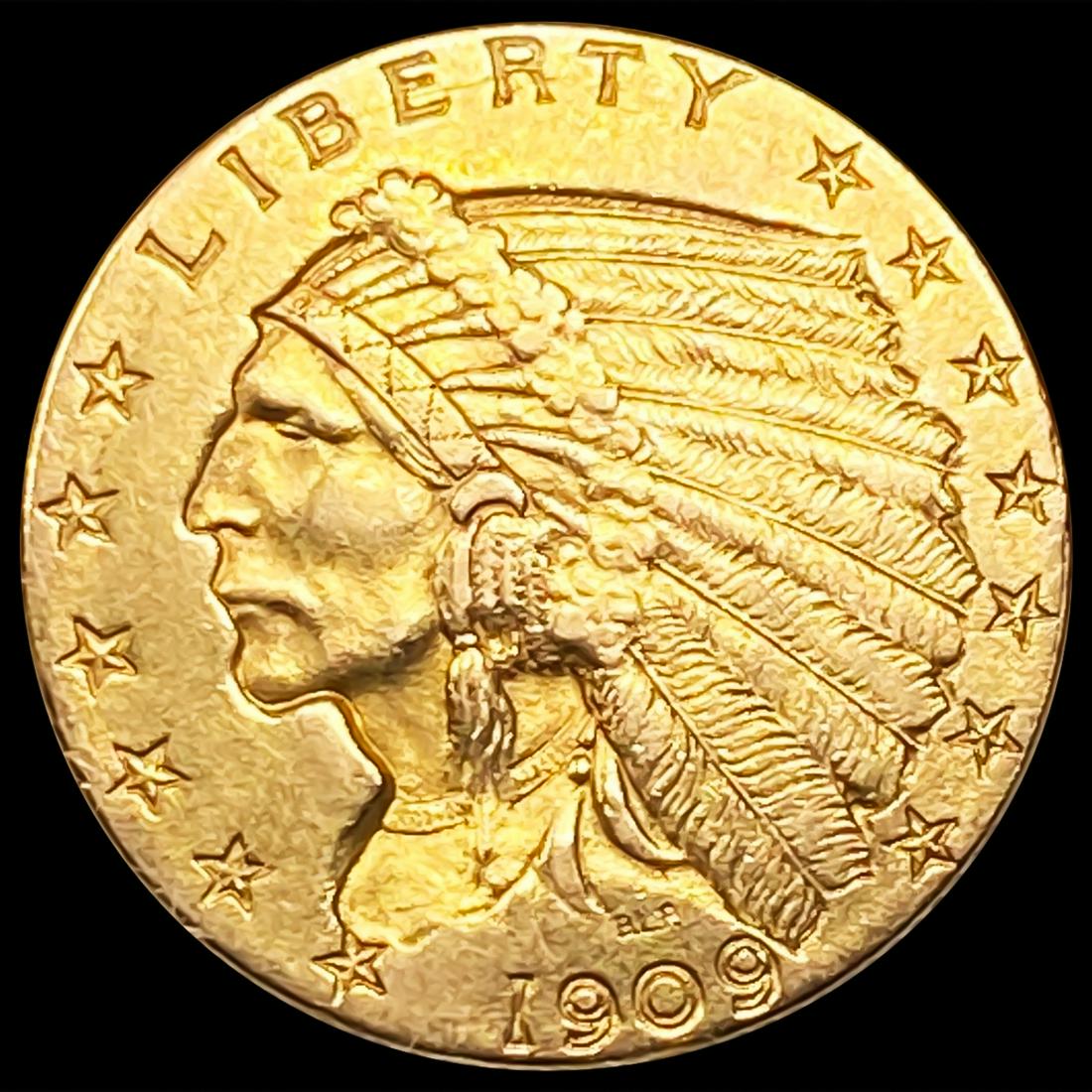 1909 $2.50 Gold Quarter Eagle UNCIRCULATED (1 of 2)