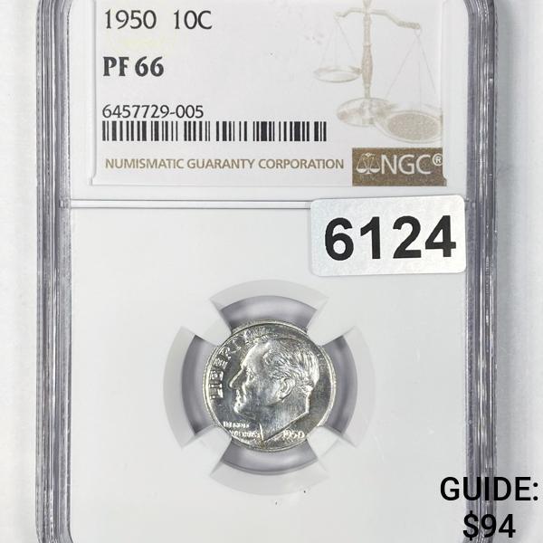 1950 Roosevelt Dime NGC - PF66 (1 of 2)