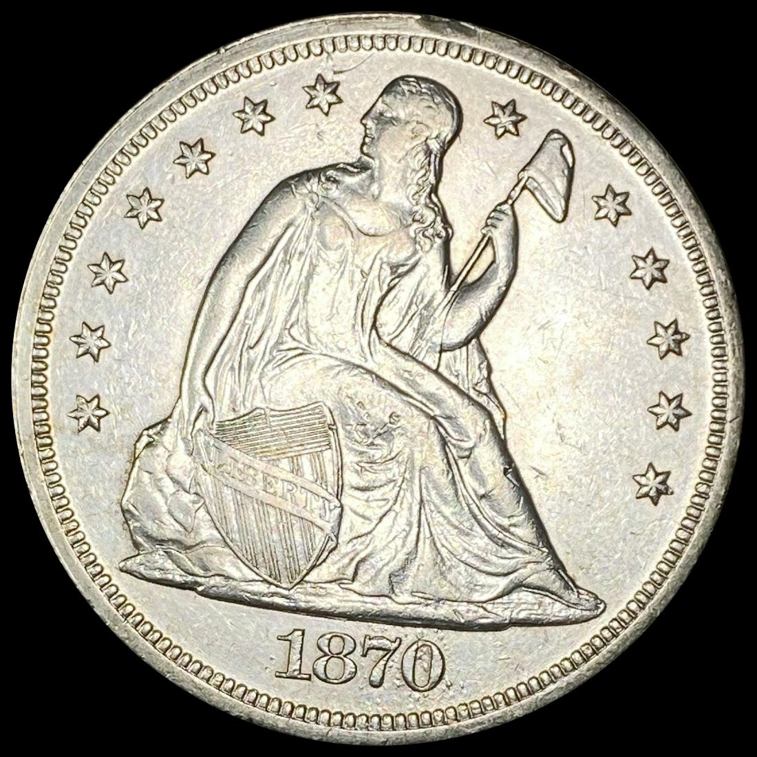 1870 Seated Liberty Dollar CLOSELY UNCIRCULATED (1 of 2)