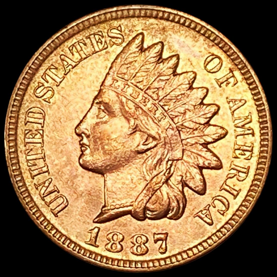 1887 RD Indian Head Cent UNCIRCULATED (1 of 2)