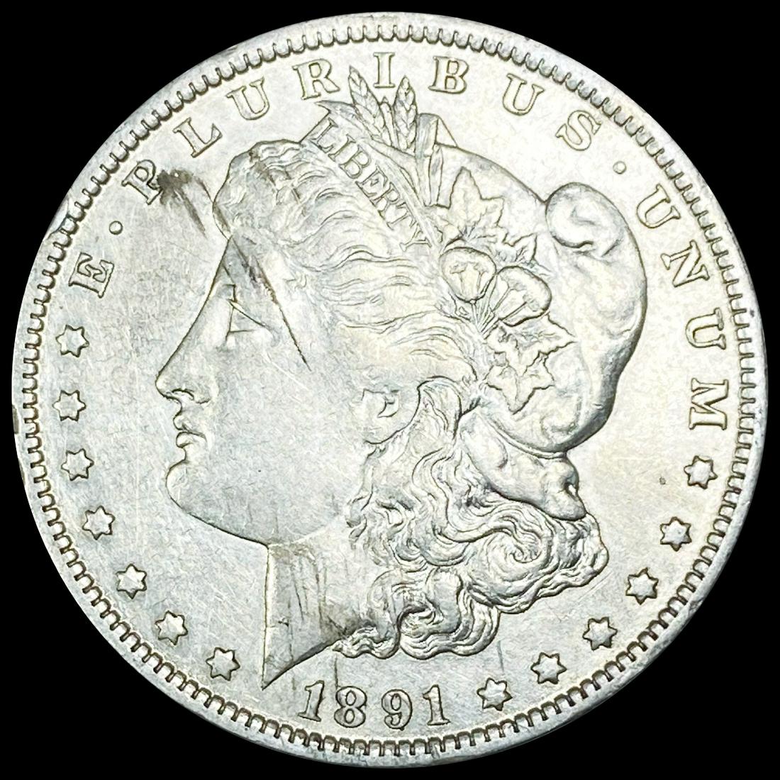 1891-O Morgan Silver Dollar NEARLY UNCIRCULATED (1 of 2)